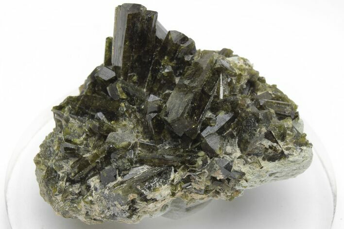 Lustrous Epidote Crystal Cluster - Peru #220832